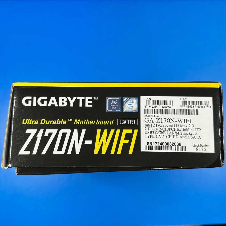 Gigabyte GA-Z170N-WIFI LGA 1151 mini ITX Motherboard Intel Z170 DDR4 (Rev 2.0) - Image 4 of 4