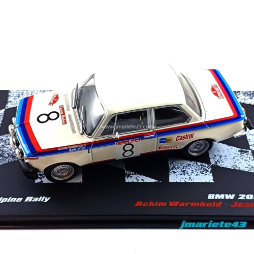 BMW 2002 TI #8 A. Warmbold - J. Todt  Rally Alpes Austriacos 1973 1:43 - Imagen 1 de 7