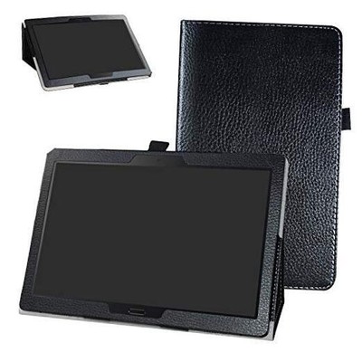 Bige for Lenovo Tab M10 HD /P10 Tablet Case,PU Leather Folio 2-Folding Black