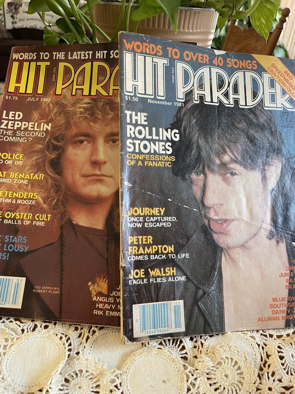 1981-82 Hit Parader Magazine Rolling Stones, Led Zeppelin