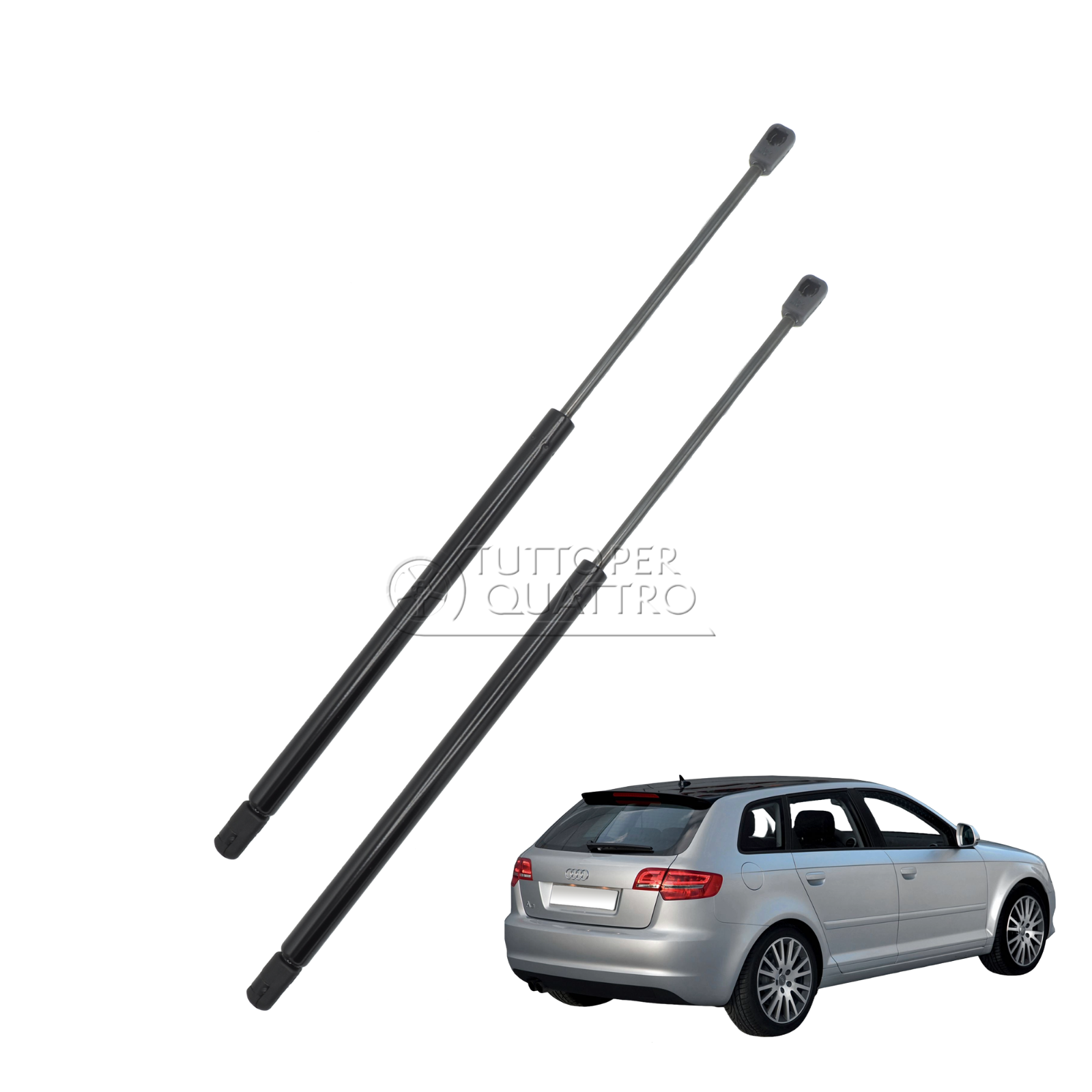2 Molle A Gas Posteriori Baule Per Audi A3 (8P) 2003-2012, Sinistra=Destra HB
