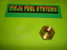 26-26 Holley Fuel Bowl Inlet Fitting 7/8-20 to  5/8 Inverted Flare w/3/8" Tube