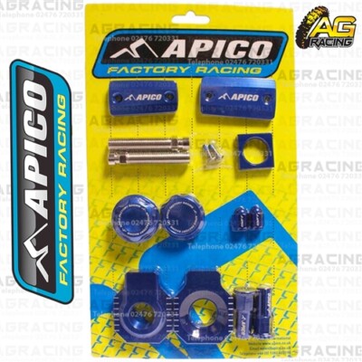 Apico Factory Blue Bling Pack Abdeckungen & Stöpsel Für Husqvarna FX 450 2019