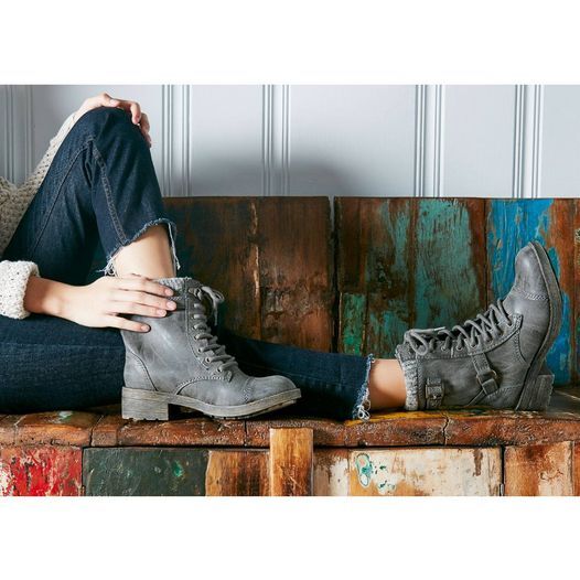 Women's Rocket Dog Thunder Combat Military Ankle Boots Lace Up