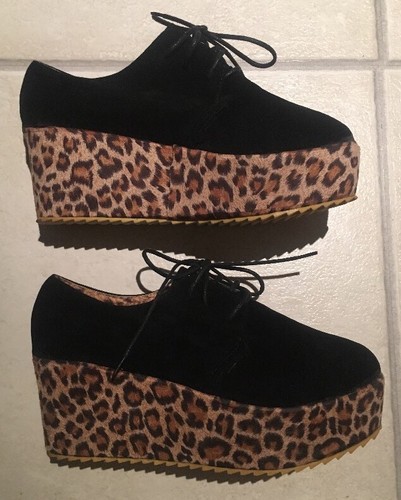 leopard print shoes platform