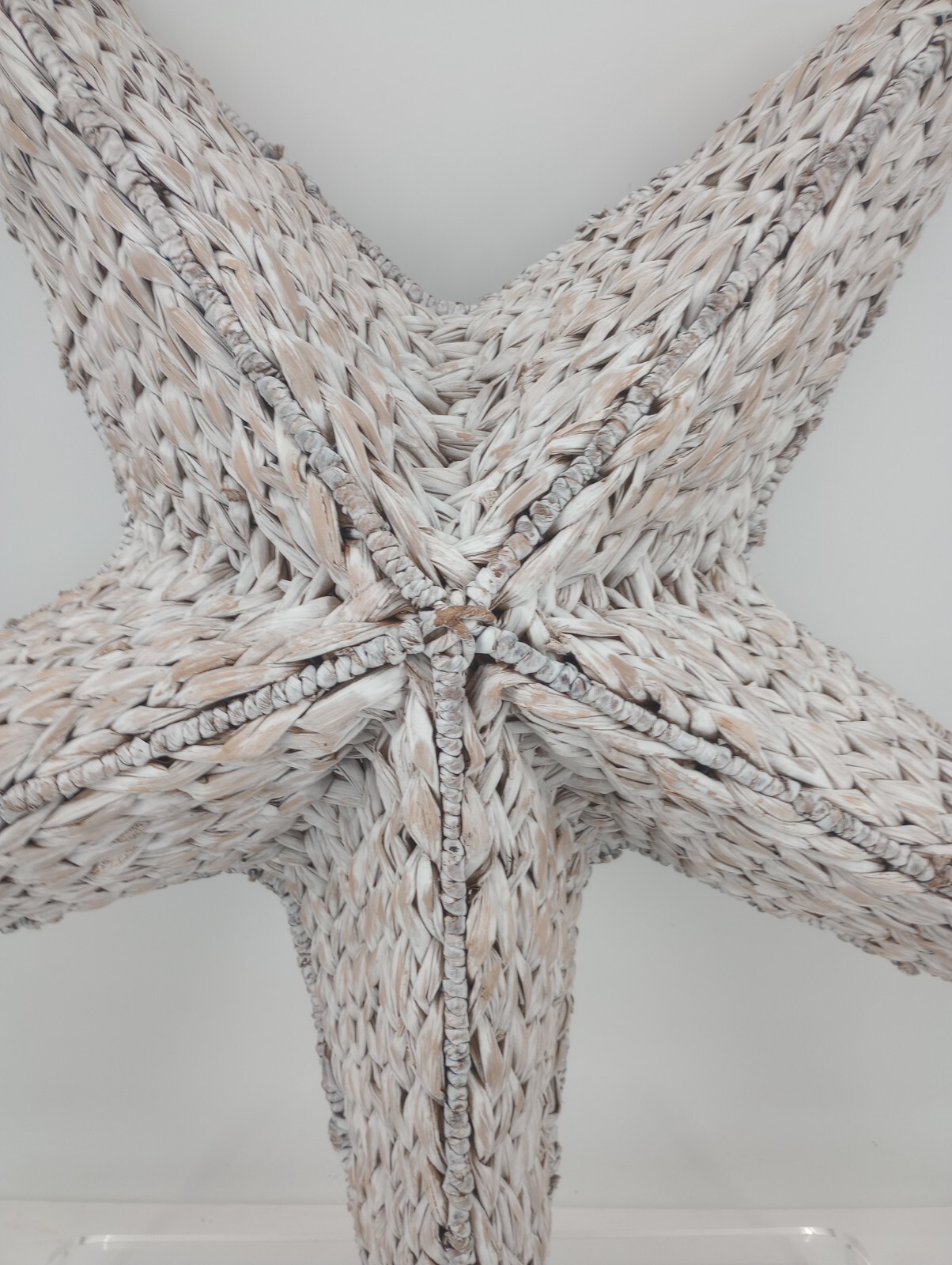 Large Woven Wicker Rattan Tropical Starfish Wall Decor Nautical Beach