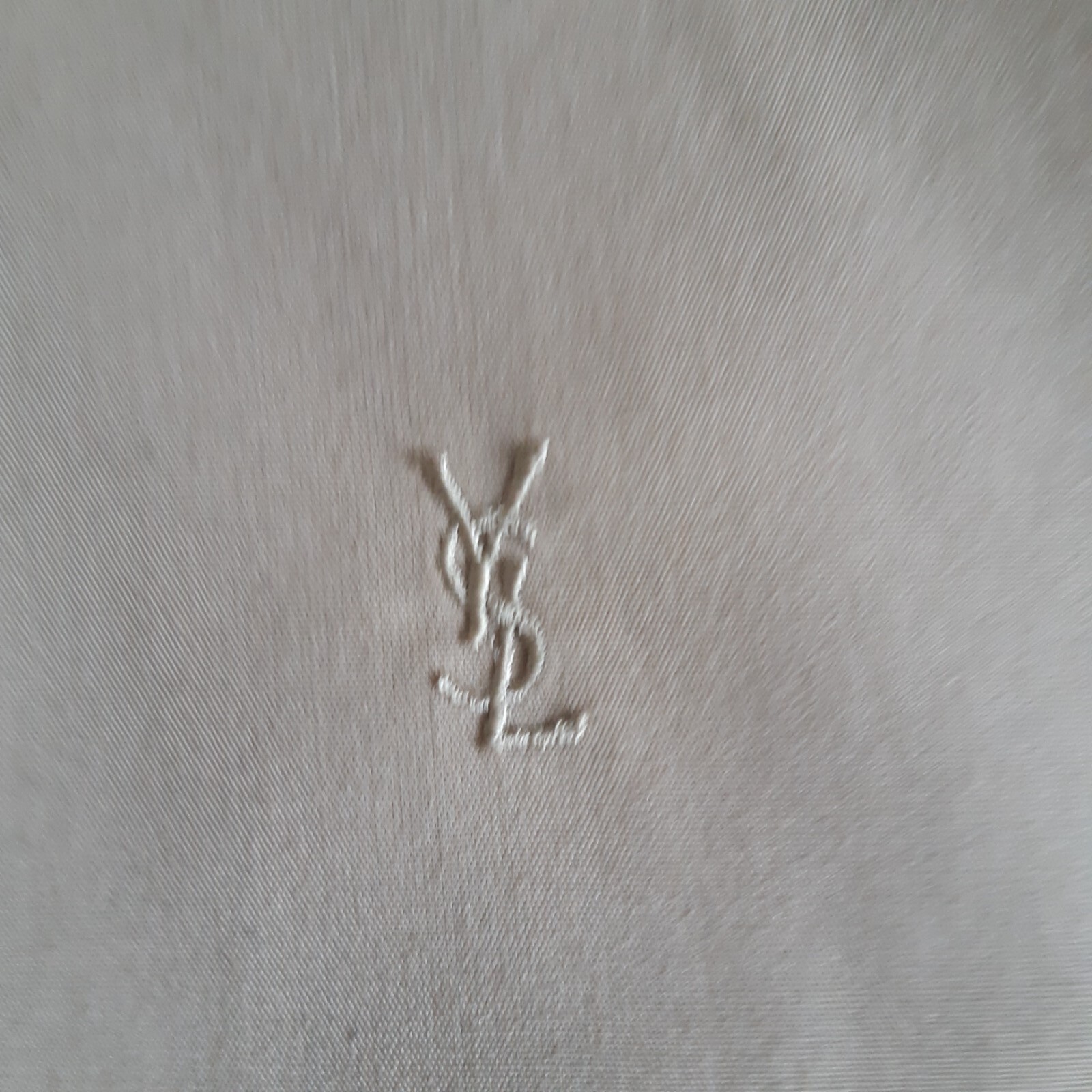 SAINT LAURENT YSL Camicia UK taglia S beige manica corta con bottoni ottime condizioni