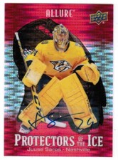 24/25 2024 UPPER DECK ALLURE JUUSE SAROS PI-11 PROTECTORS OF THE ICE AUTO