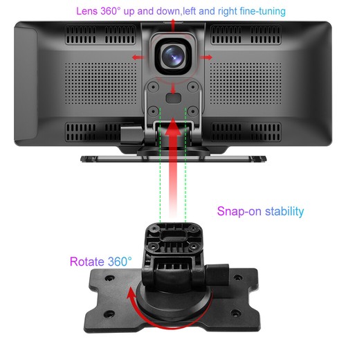 Monitor de pantalla táctil de 9,3" audio con inalámbrico Apple Carplay Android coche para coche - Imagen 20 de 22