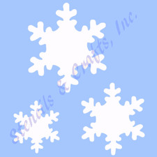 SNOWFLAKE STENCIL MINI TEMPLATE SNOWFLAKES CHRISTMAS PAINT SCRAPBOOK NEW 4"X 5"