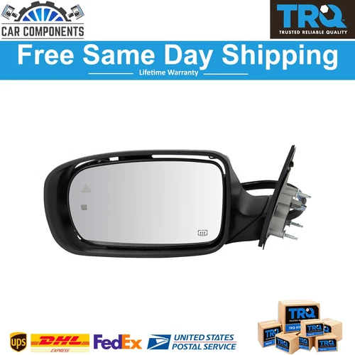 Side View Mirror Power Heated Blind Spot Detection Memory LH For 2011-2019 Dodge