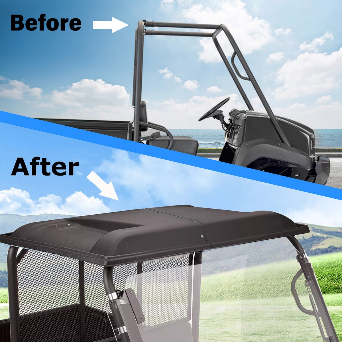 バンギャループ　非売品 Amazon.com: CPOWACE Hard Top Roof for Mule 4010, 2-Piece