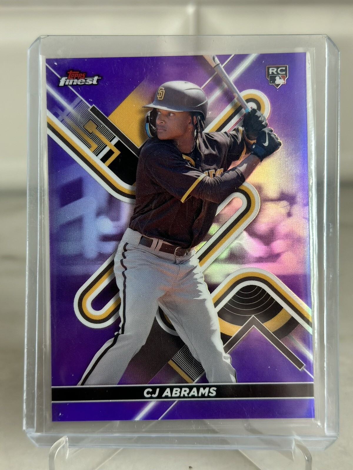 2022 Topps Finest CJ Abrams Rookie #39 Purple Refractor /250 Padres RC