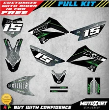 Kawasaki KLX 110  2010 - 2026 Full Custom Graphic Kit BOSS STYLE decals stickers