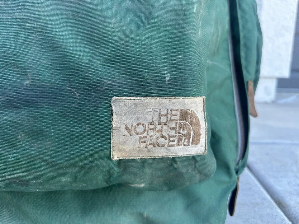 Mochila North Face Vintage Etiqueta Marrón Marco Interno Verde Talla Grande *Ver Fotos Foto 4 de 4