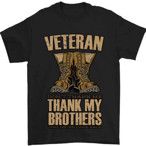 Veteran Boots British Army Marines Paras Mens T-Shirt 100% Cotton - Picture 1 of 102