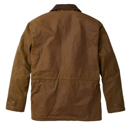 Filson Ducks Unlimited Mile Marker Coat NWT Rugged Tan Waxed Cover Cloth Jacket - Image 3 of 4