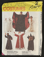 1990's McCall's Adults' Halloween Costumes Pattern 7854 Size XS-L UNCUT