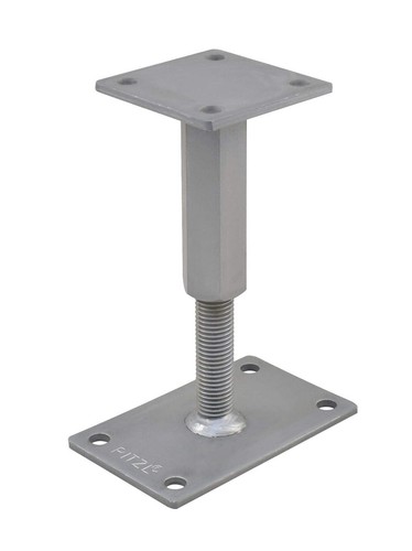 Pitzl Pfostenträger höhenverstellbar Rechts/Links Gewinde Made in Germany - Bild 5 von 6
