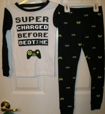 Carter's Super Video Game Player Long Pajama PJ 2 Piece Set Boys Size 5 NWT