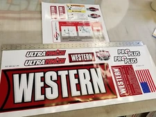 15 Western Snow Plow PRO PLUS Decal Kit Blade Ultra Mount 11 Piece Set WK-ULT-PP