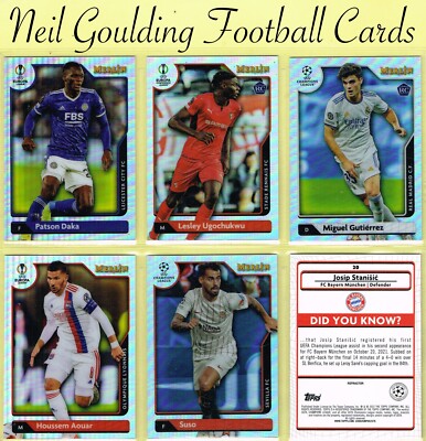 Topps Merlin Chrome   UEFA CLUB COMPETITIONS 2021-22 - REFRACTOR   Karten