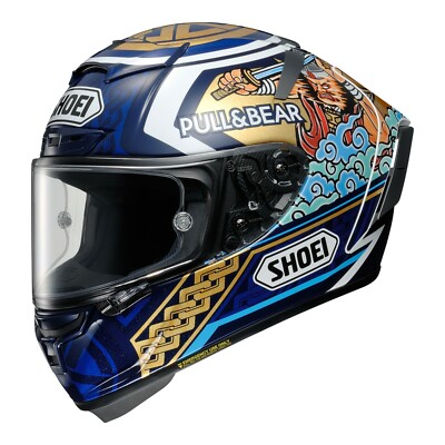 SHOEI X-SPIRIT 3 MARQUEZ Motegi TC2 Full Face Motorcycle Crash