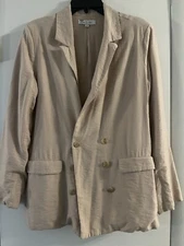 Women’s Love, Whit Double Breasted Blazer Beige Size 6