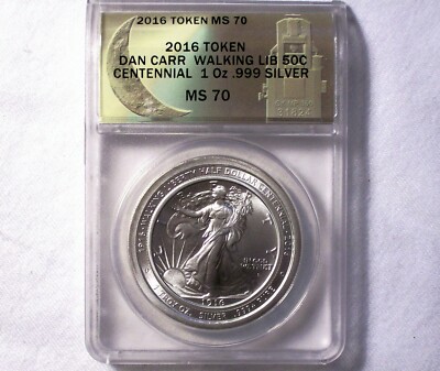 D. Carr - 1916 Walking Liberty Centennial, One Troy Oz 999 Silver