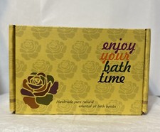 Enjoy Your Bath Time Handmade Pure Natural Essential Oil Bath Bombs Box of 6 NEW