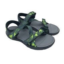 Northside Bayview Boys Open Toe Sport Sandals Hook  Loop Black Green 5