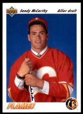 1991-92 Upper Deck French Sandy McCarthy Rookie . Calgary Flames #77
