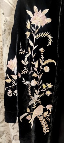River Island Womens Black velvet embroidered kimono Size 10 - Picture 3 of 7
