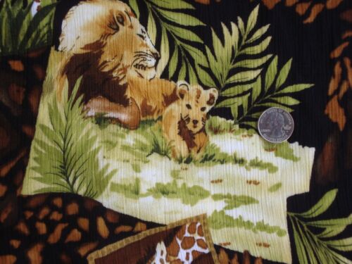 Safari Giraffe/Zebra Fabric 100% Rayon 1 Yd x 49" Wide Beautiful Brand NEW BTY - Picture 2 of 6