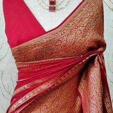 Banarasi Semi Dupion Warm Silk Saree  Premium Woven Designer with Blouse piece