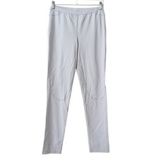 PRADA Women's Pants Large Pull On Equestrian Gray Leggings Made in Italy Trouser