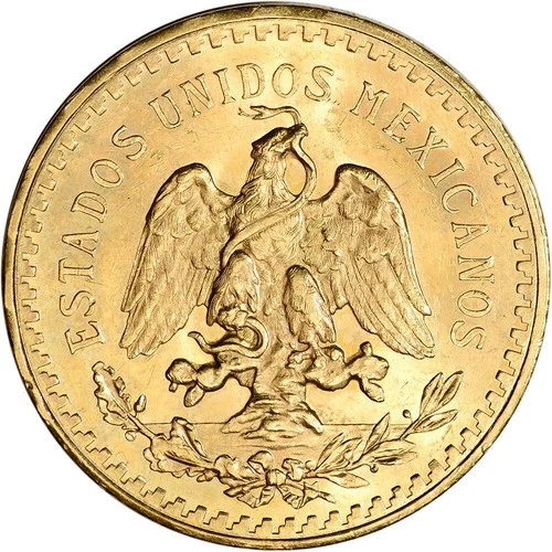 Photo of a 1931 Mexico 50 Pesos Gold from an eBay listing that sold on Jun 3, 2026