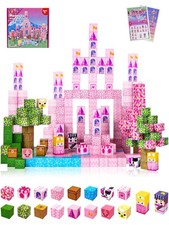 100PCS Princess Castle Magnetic Blocks for Girls, STEM Sensory Building Toys,...