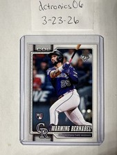 2026 Topps Series One-Warming Bernabel Colorado Rockies #55 Rookie Baseball