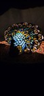 VTG Peacock Bird Stained Glass Tiffany Style Tabletop Desk Lamp — photo 4