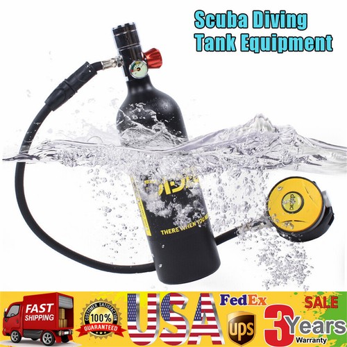 Mini Scuba Diving Tank Kit 1 L Oxygen Tank with Equipment Underwater ...