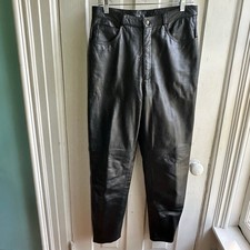 Vintage Melanzona Leather Pants Black