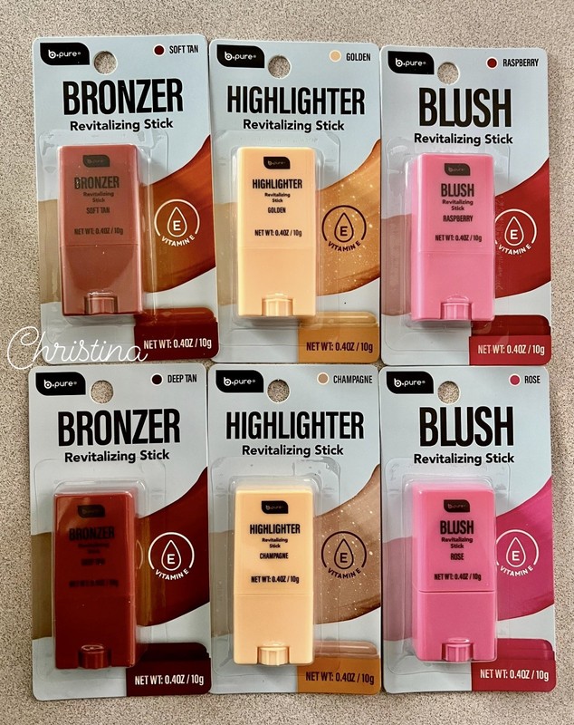 🫧B•Pure Tan Bronzer, Highlighter & Blush Sticks Entire Collection (Set Of 6)🫧