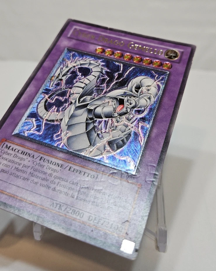 ITALIAN ULTIMATE Rare Cyber Twin Dragon CRV-IT035 CRV-EN035 Unlimited YGO 7947 - Image 2 of 4