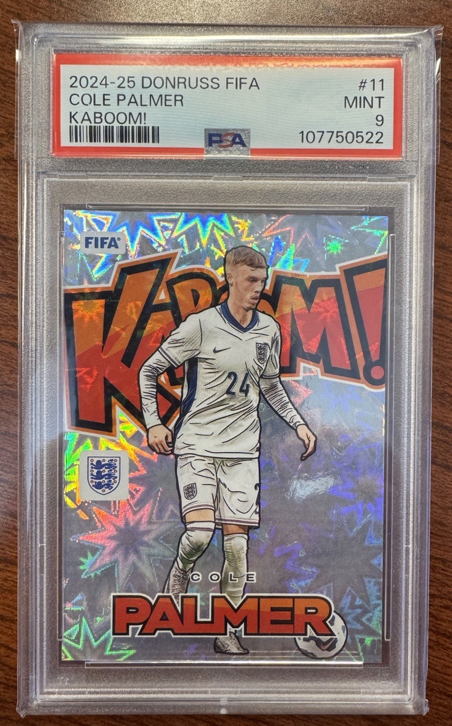 2024-25 Panini Donruss Cole Palmer Kaboom #11 England PSA 9