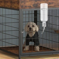 2 Pcs Dog Crate Water Dispenser Pet Supplies Dogs Bottle Hamster Bottles