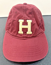 Harvard University Burgundy Baseball Hat Legacy Size S Fitted Cotton Cap Unisex