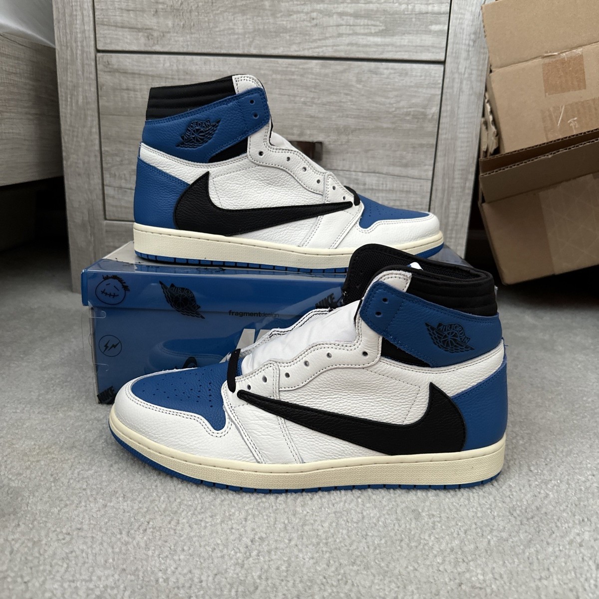 美品Travis Scott Fragment AirJordan1 high Jordan 1 Retro High OG SP Fragment x Travis Scott Men's - DH3227