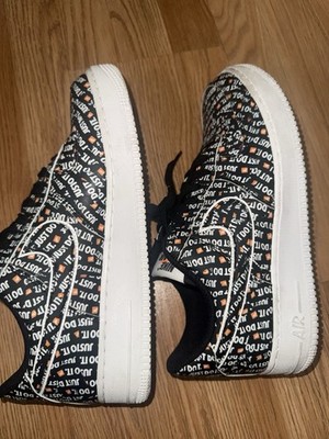 Size 9.5 US Man Nike Air Force 1 '07 Premium Low Just Do It