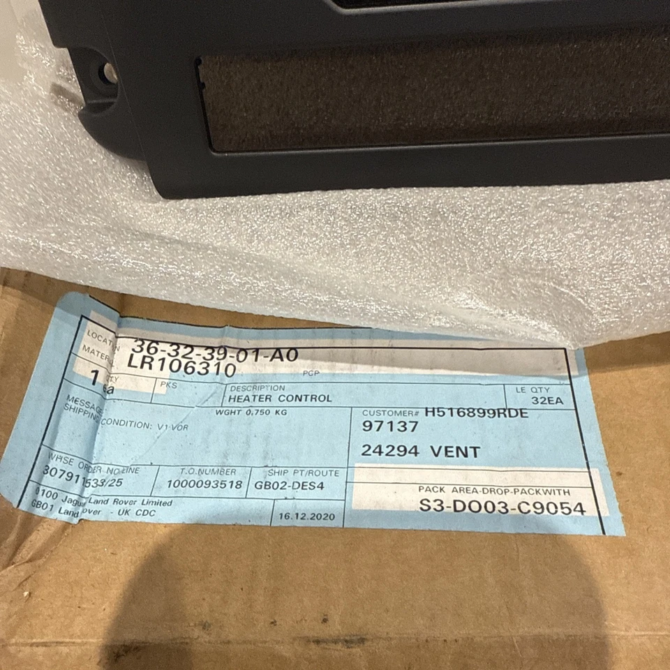 Land Rover discovery Sport Heater Controls LR106310 - Image 3 of 4